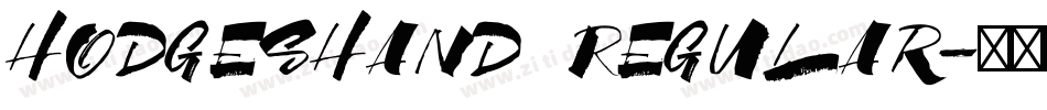 HodgesHand Regular字体转换